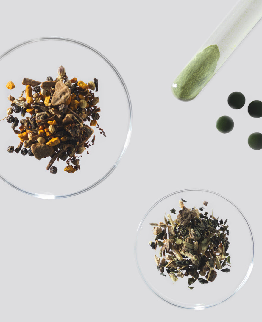 Detox loose leaf teas, tablets and powders
