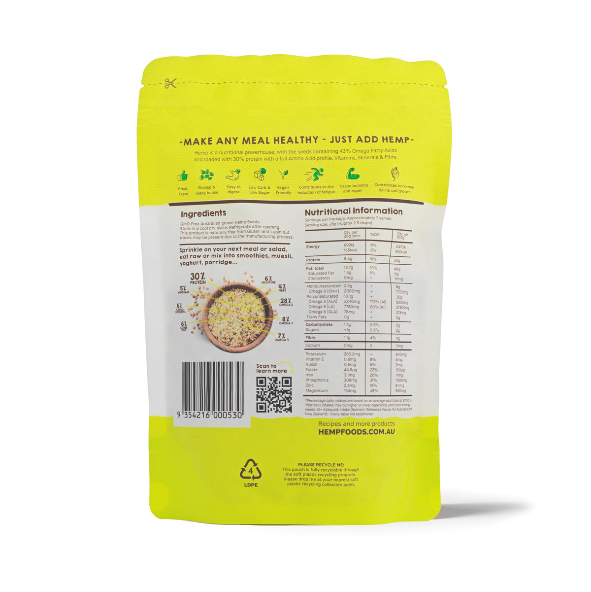 Australian Hemp Seeds Hulled