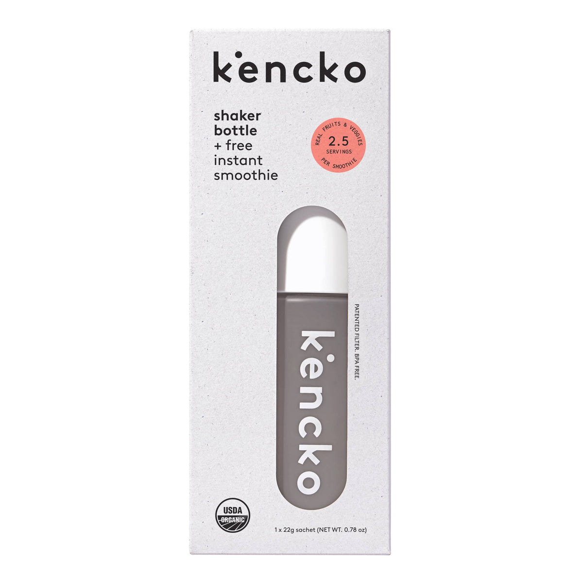 Kencko Instant Smoothie Starter Pack, Bottle + Free Smoothie