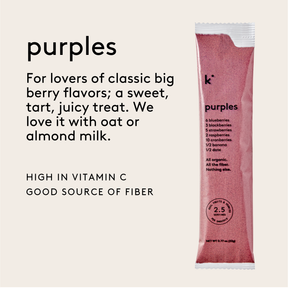 Kencko Purples Organic Instant Fruit & Veggie Smoothies 4pk